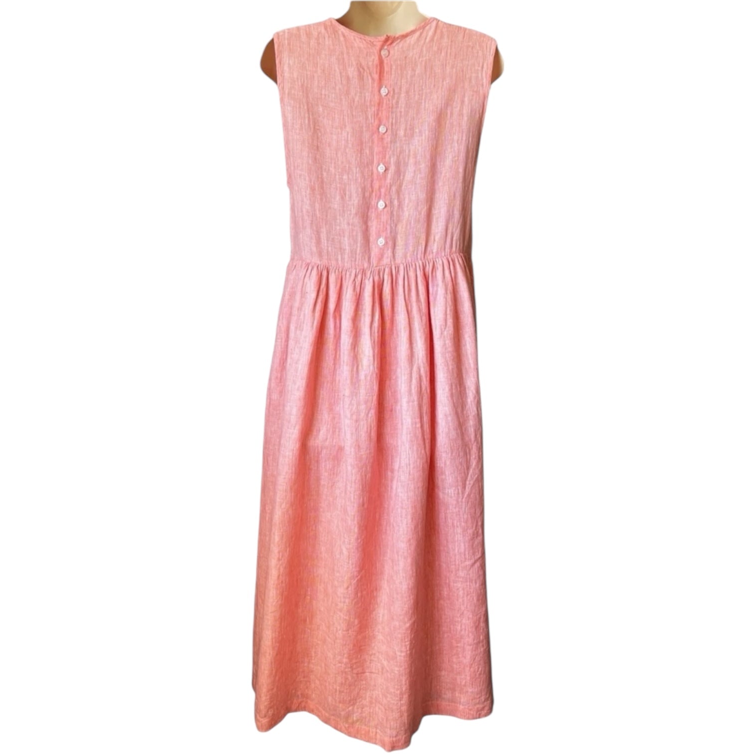 Seraphina Capri Linen Bib Midi Dress – S – pre-loved