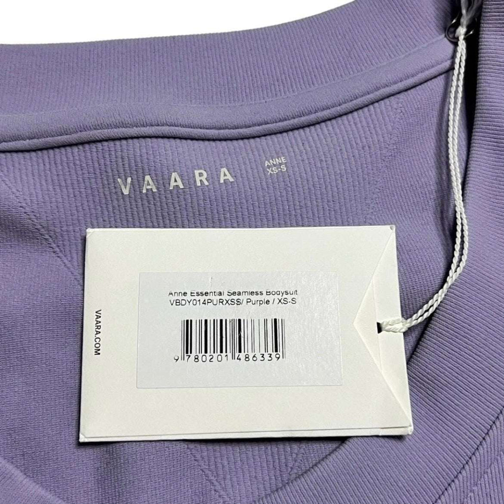 Vaara Anne Essential Seamless Ribbed Bodysuit – Purple, XS/S