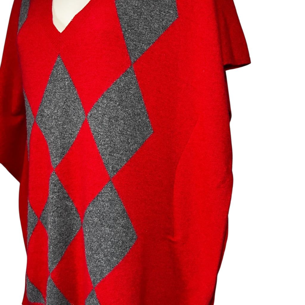 Vintage Moschino Cheap & Chic Argyle Knit Vest – Wool-Cashmere, UK10 – pre-loved