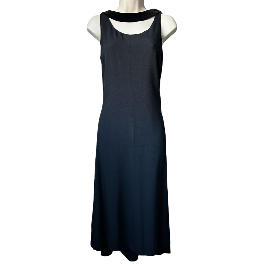 Vintage Prada Silk Velvet Choker Slip Mid-Length Dress – IT40 (UK8) – pre-loved