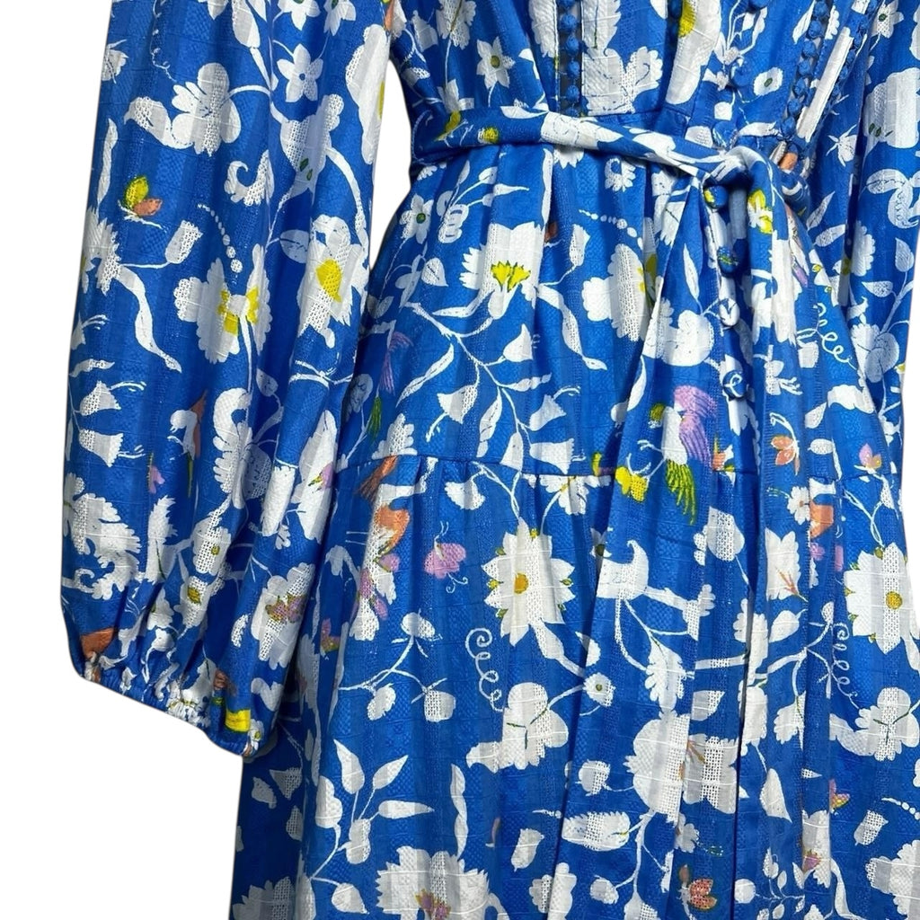 Diane von Furstenberg Chicago Floral Lace Tiered Mini Dress - US4 (UK8)