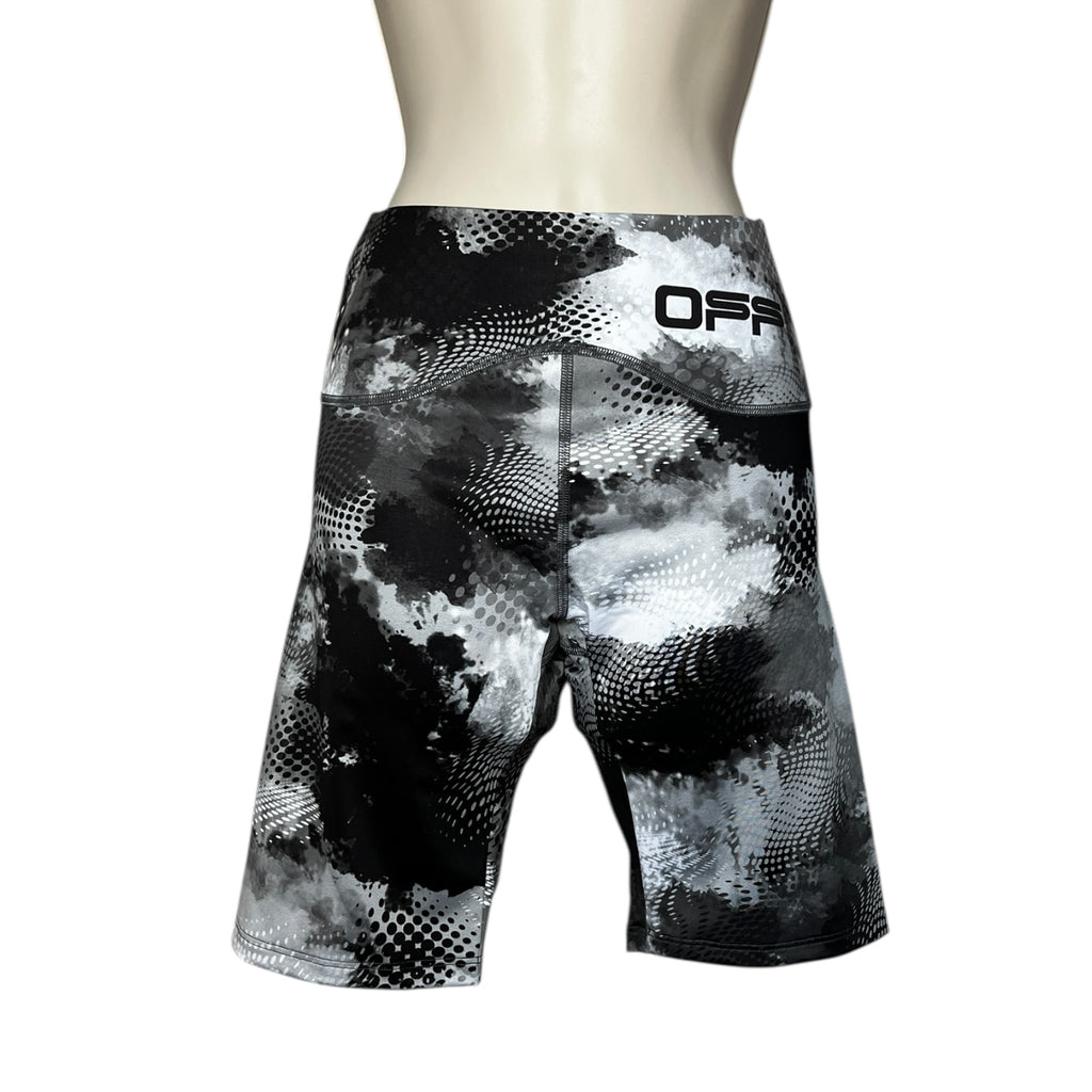 Off-White Grey Tie-Dye Active Cycling Shorts – S