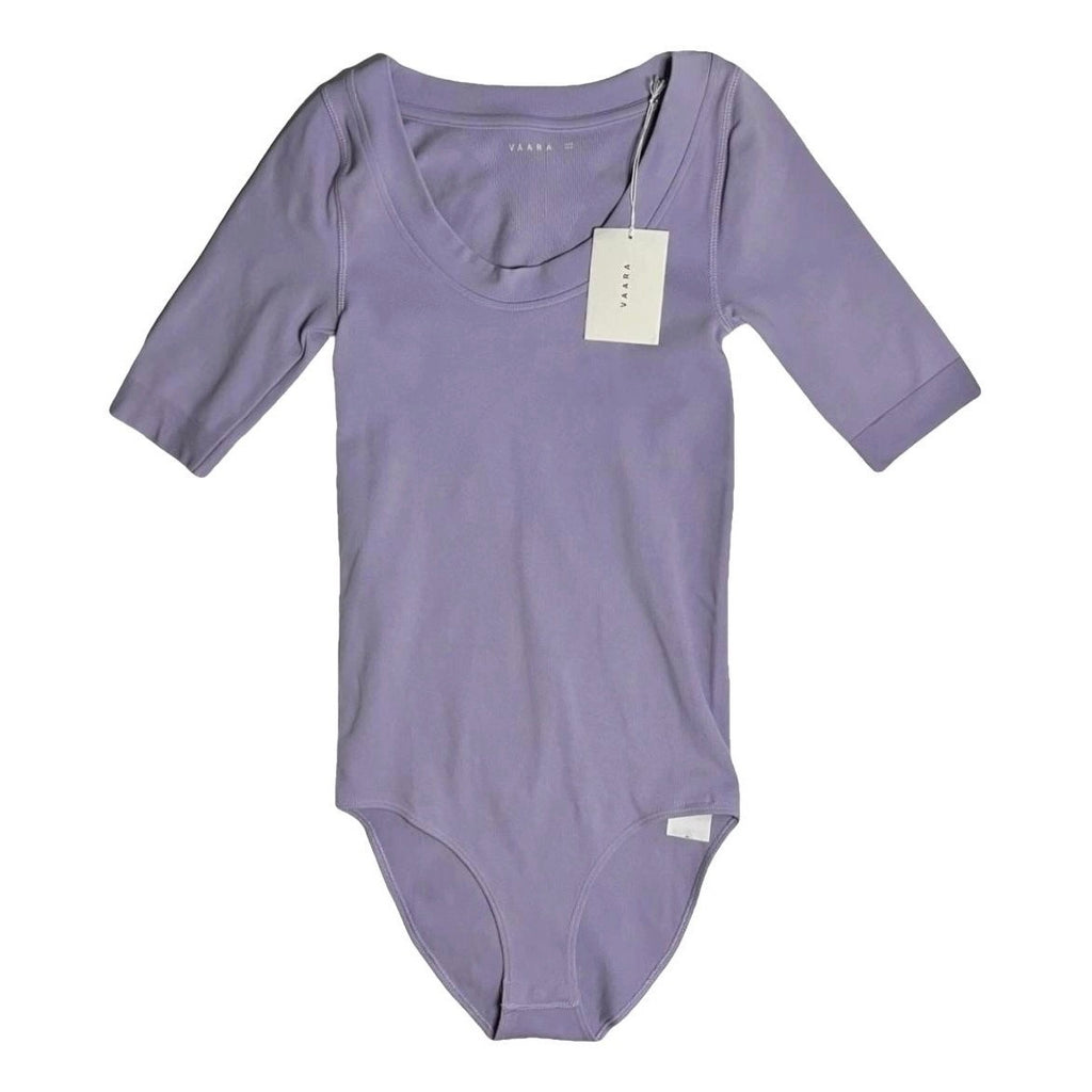 Vaara Anne Essential Seamless Ribbed Bodysuit – Purple, XS/S