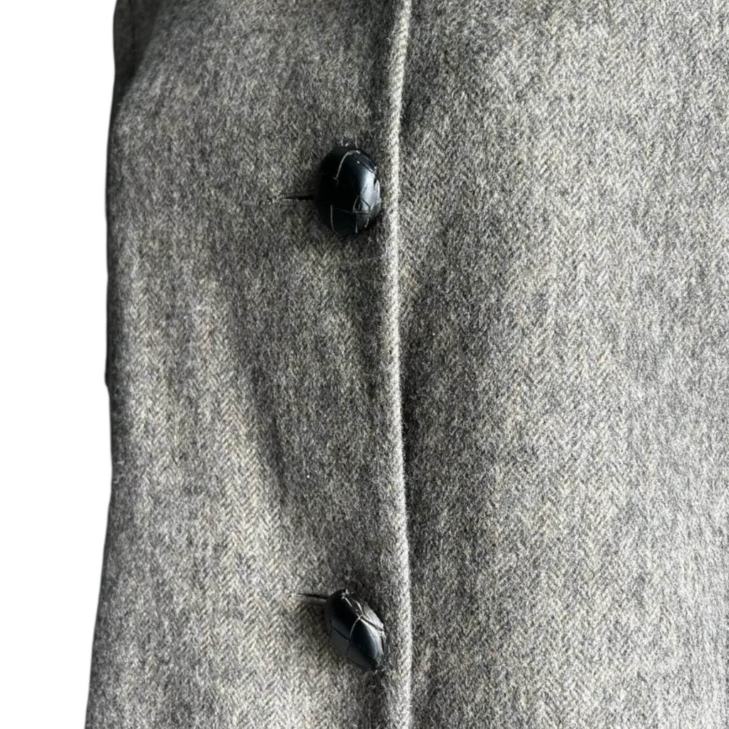 Katherine Hooker Wool Cocoon Coat – Harris Tweed, XS – pre-loved