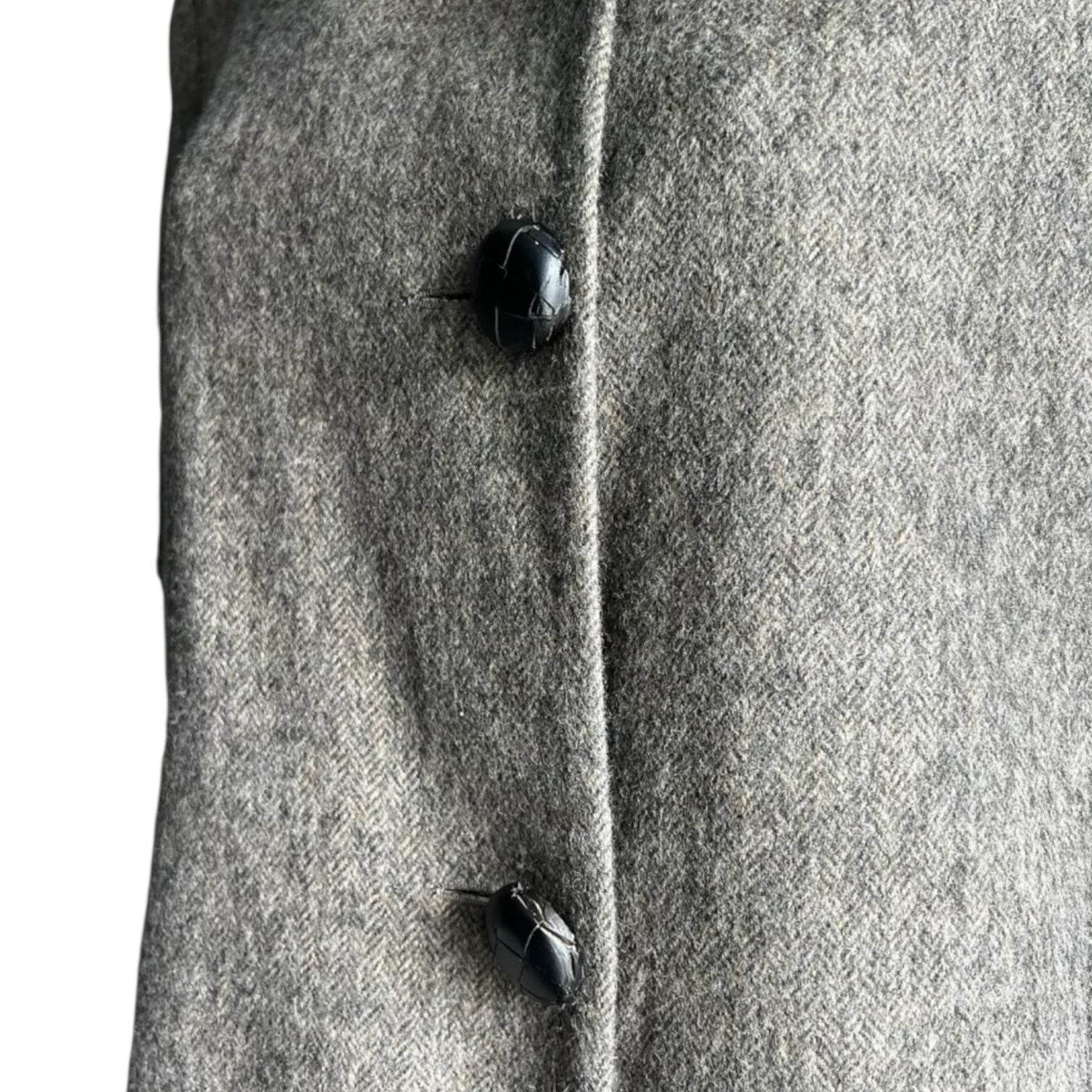 Katherine Hooker Wool Cocoon Coat – Harris Tweed, XS – pre-loved
