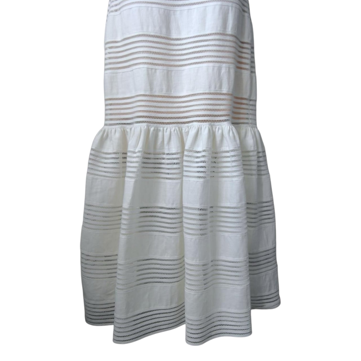 Zimmermann The Corsage Linen Orchid Belt Midi Dress – Sz2 (UK12)