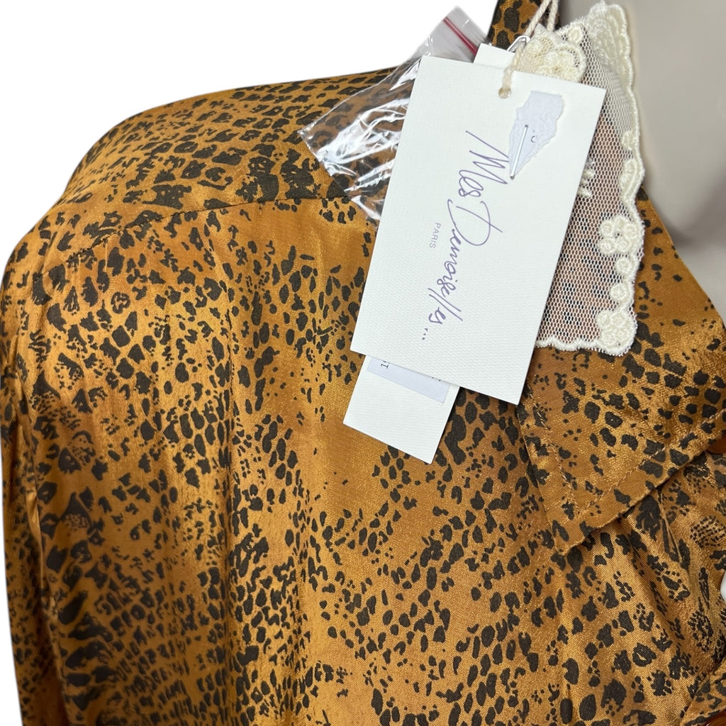 Mes Demoiselles Snake Print Kaftan Shirt Dress – FR38