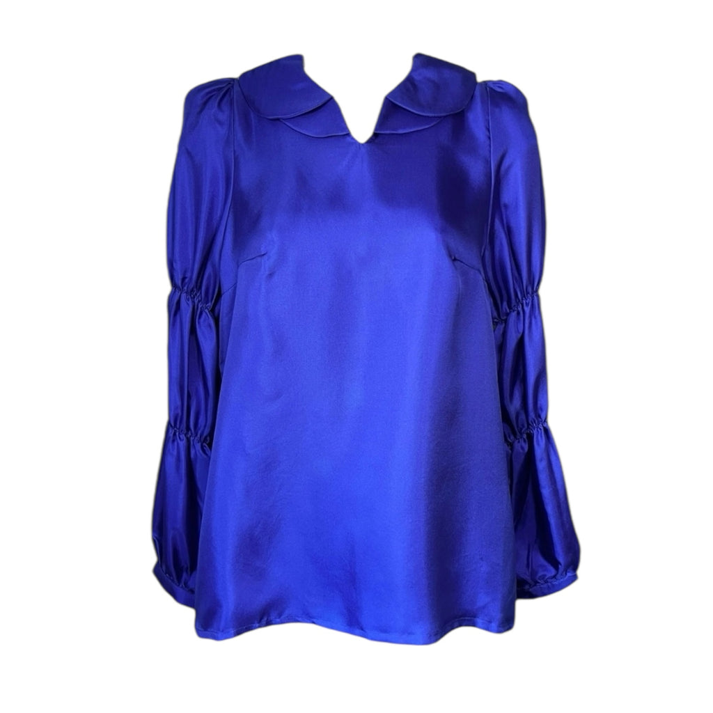 Lisou Ines Silk Peter Pan Collar Blouse – UK6 – pre-loved
