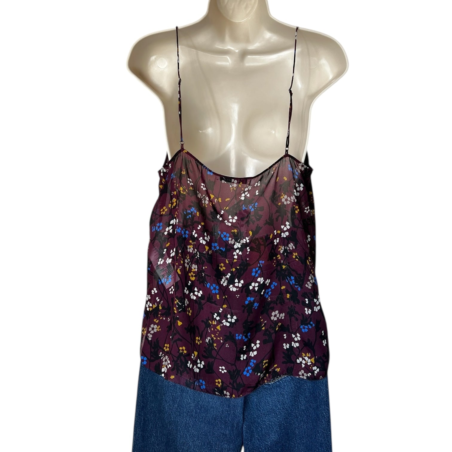 Dorothee Schumacher Floral Silk Camisole Top - Size 4 (UK12)