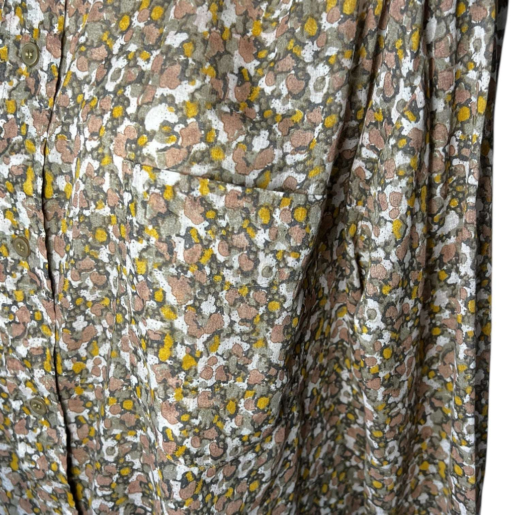 Isabel Marant Étoile Mexika Floral Collarless Boho Prairie Shirt – FR38 (UK10)