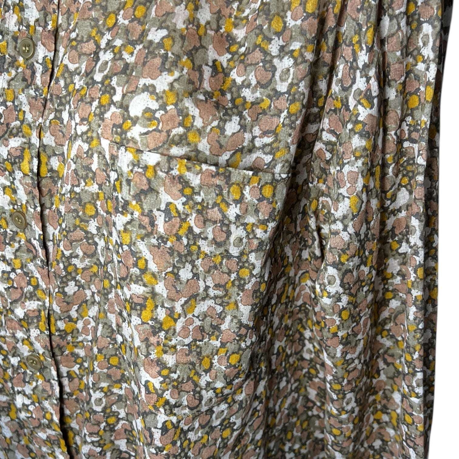 Isabel Marant Étoile Mexika Floral Collarless Boho Prairie Shirt – FR38 (UK10)