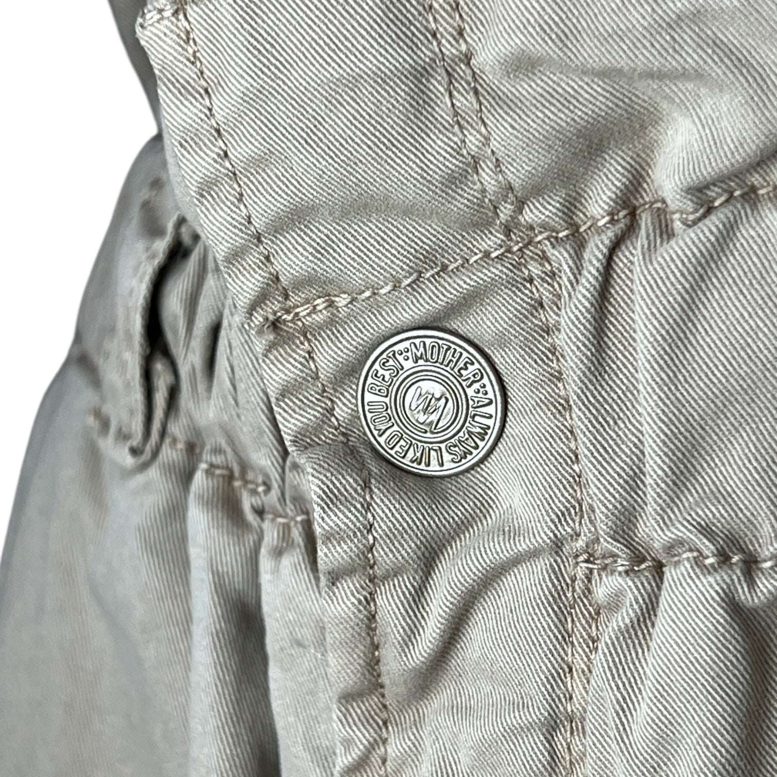Mother The YOYO Ruffle Greaser Khaki Paperbag Crop Trousers – 28