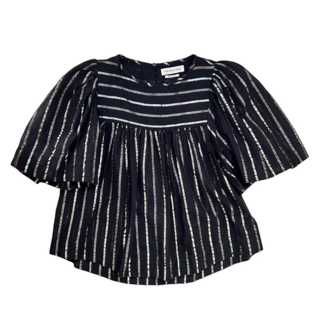 Isabel Marant Metallic Cropped Swing Top – FR34 (UK6) – pre-loved