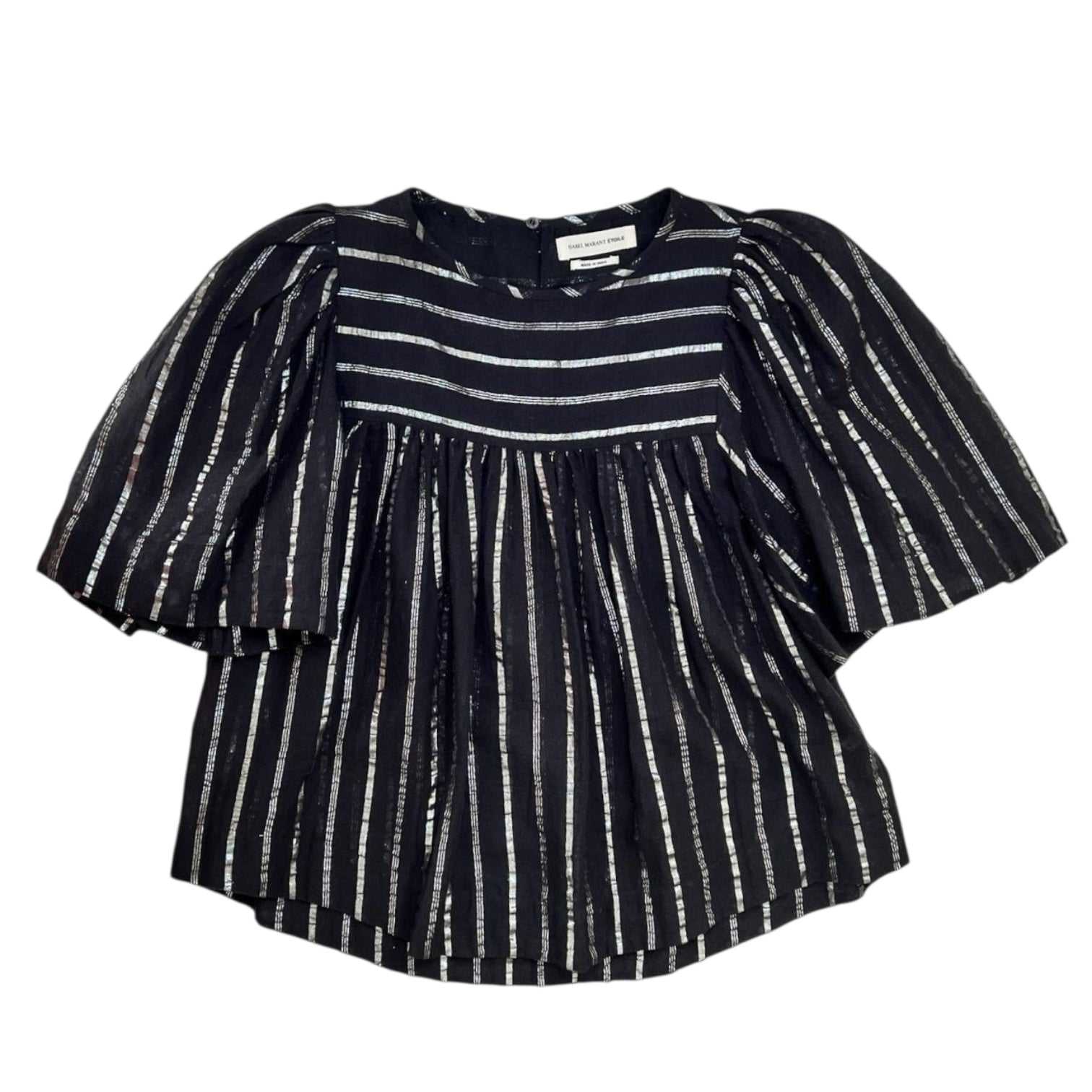 Isabel Marant Metallic Cropped Swing Top – FR34 (UK6) – pre-loved