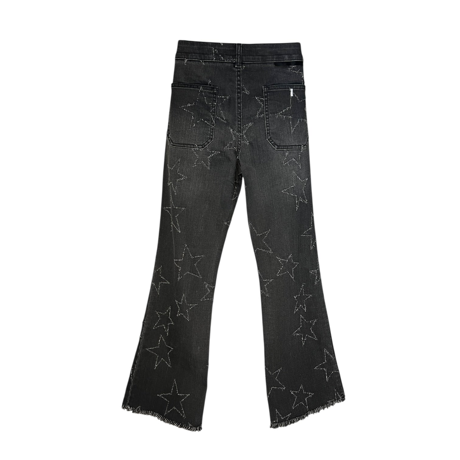 Stella McCartney Faded Black Star Bootcut Crop Jeans – 30 – pre-loved