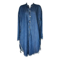 Acne Studios Gracie Denim Shirt Dress – Oversized Distressed Style, FR34 (AW16)