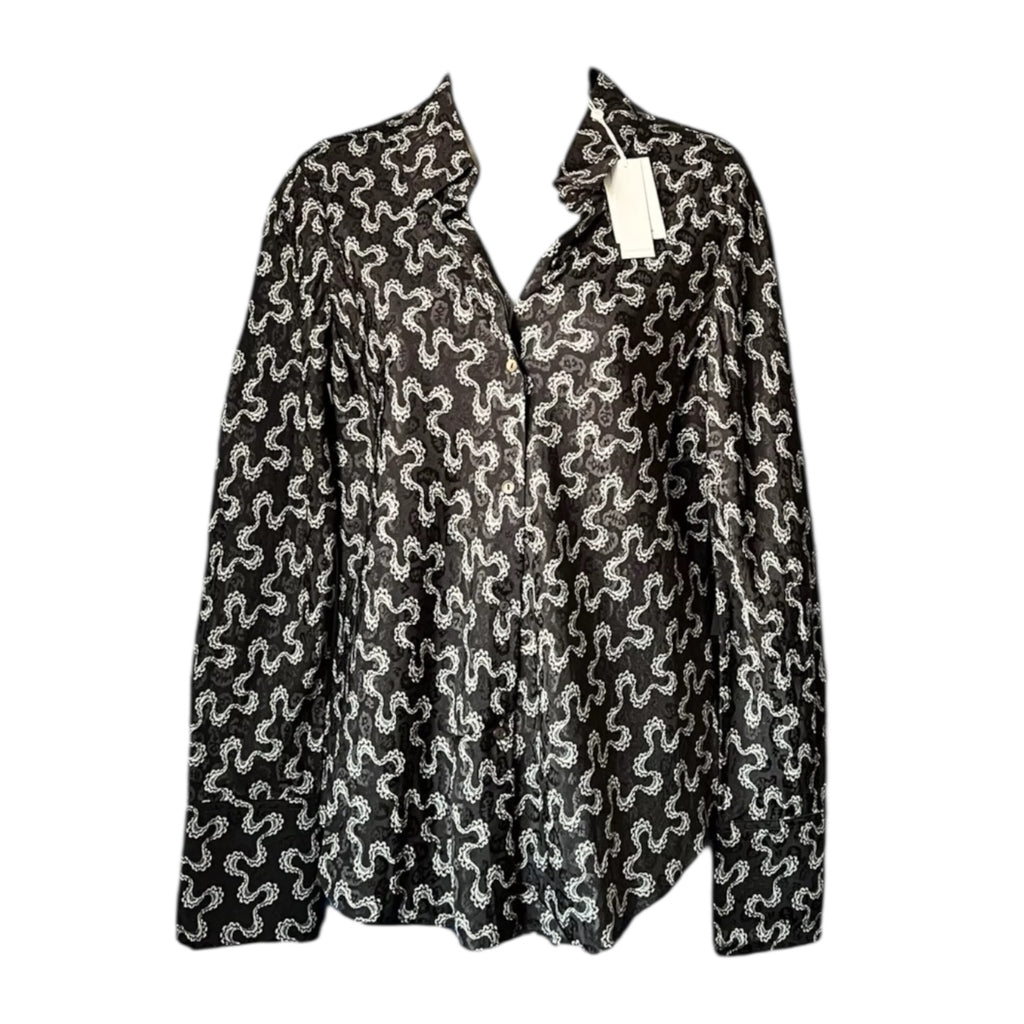 Rebecca Taylor Silk Jacquard Shirt – M – pre-loved