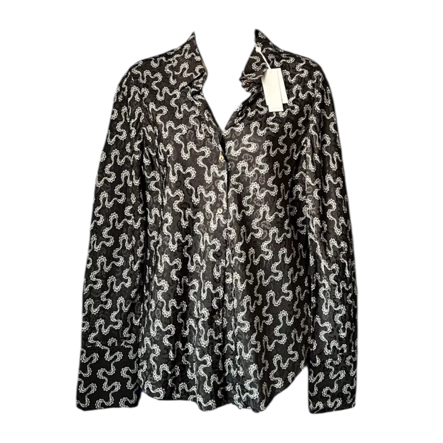 Rebecca Taylor Silk Jacquard Shirt – M