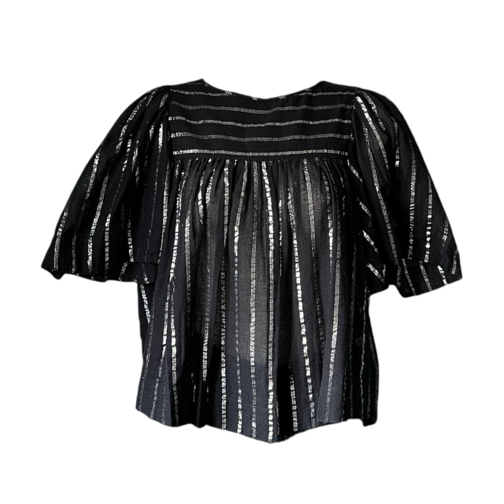Isabel Marant Metallic Cropped Swing Top – FR34 (UK6) – pre-loved