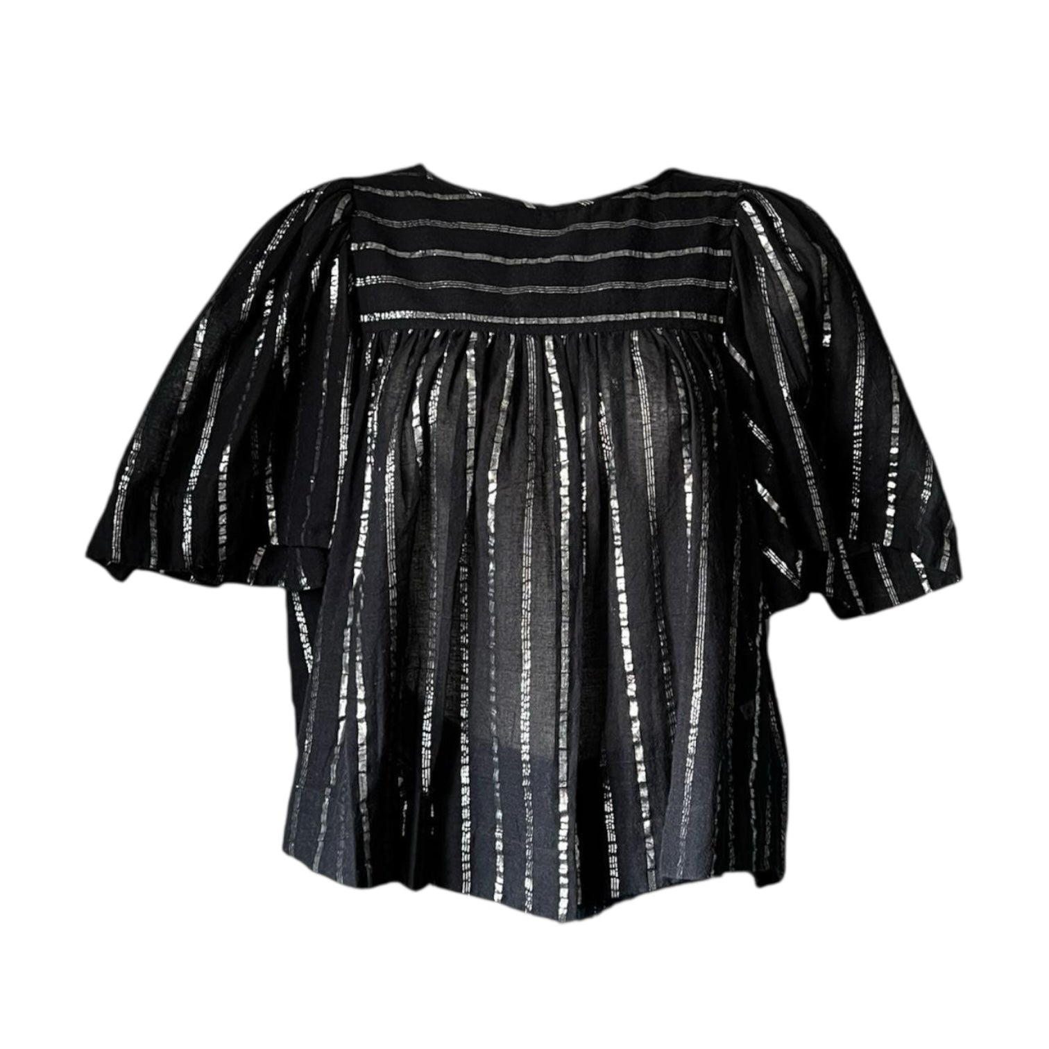 Isabel Marant Metallic Cropped Swing Top – FR34 (UK6) – pre-loved