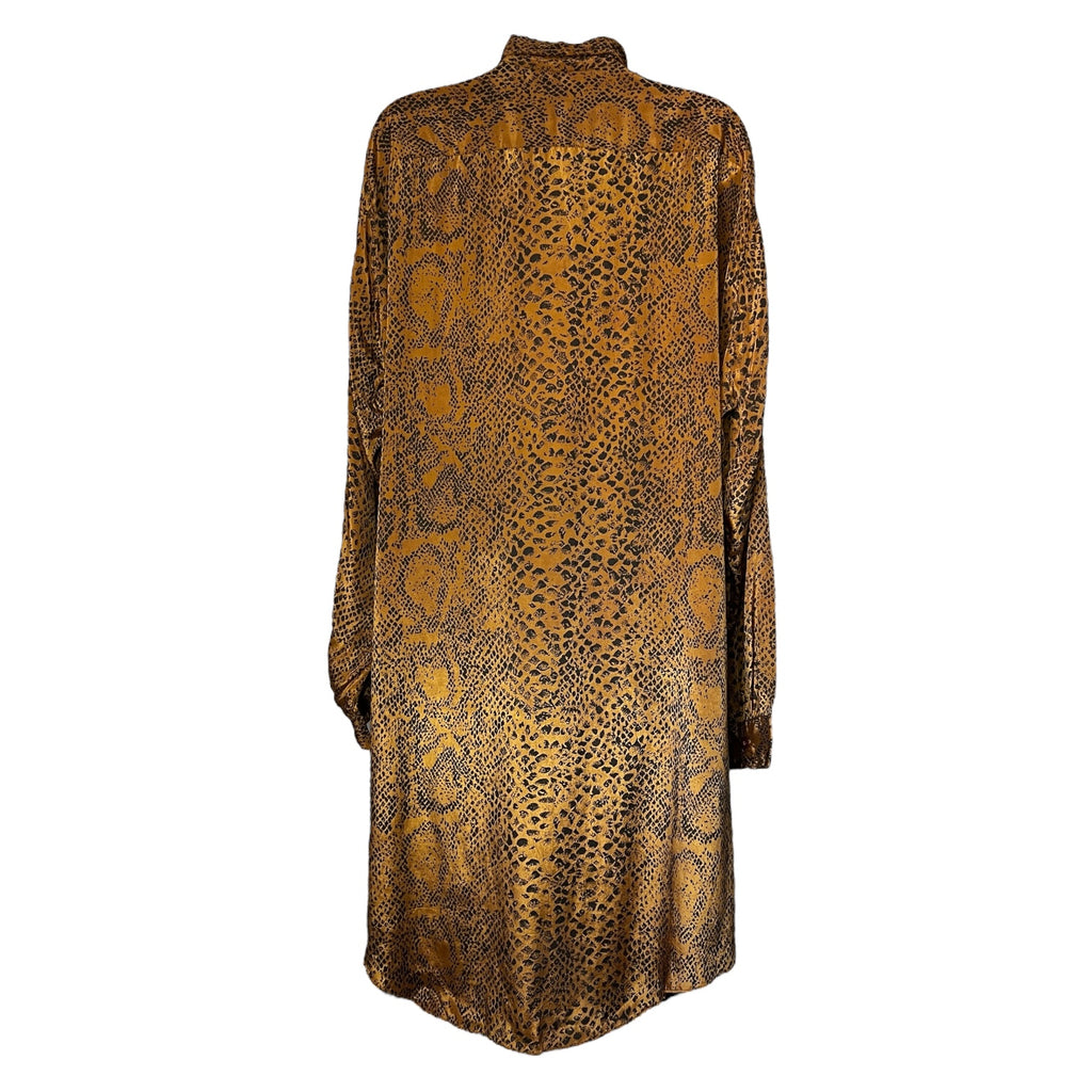 Mes Demoiselles Snake Print Kaftan Shirt Dress – FR38