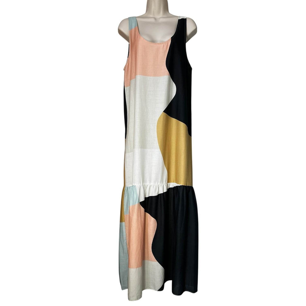 Mara Hoffman Valentina Colorblock Organic Cotton Cover-Up Dress – S – pre-loved