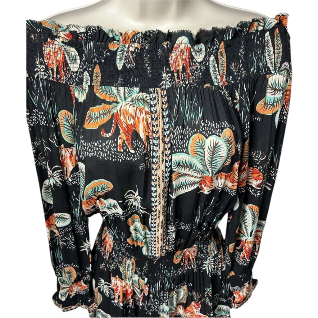 Poupette St Barth Off-Shoulder Mini Dress – XS – pre-loved