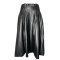 By Malene Birger Black Real Leather Pleated Midi Skirt – EU36 (UK8) – pre-loved