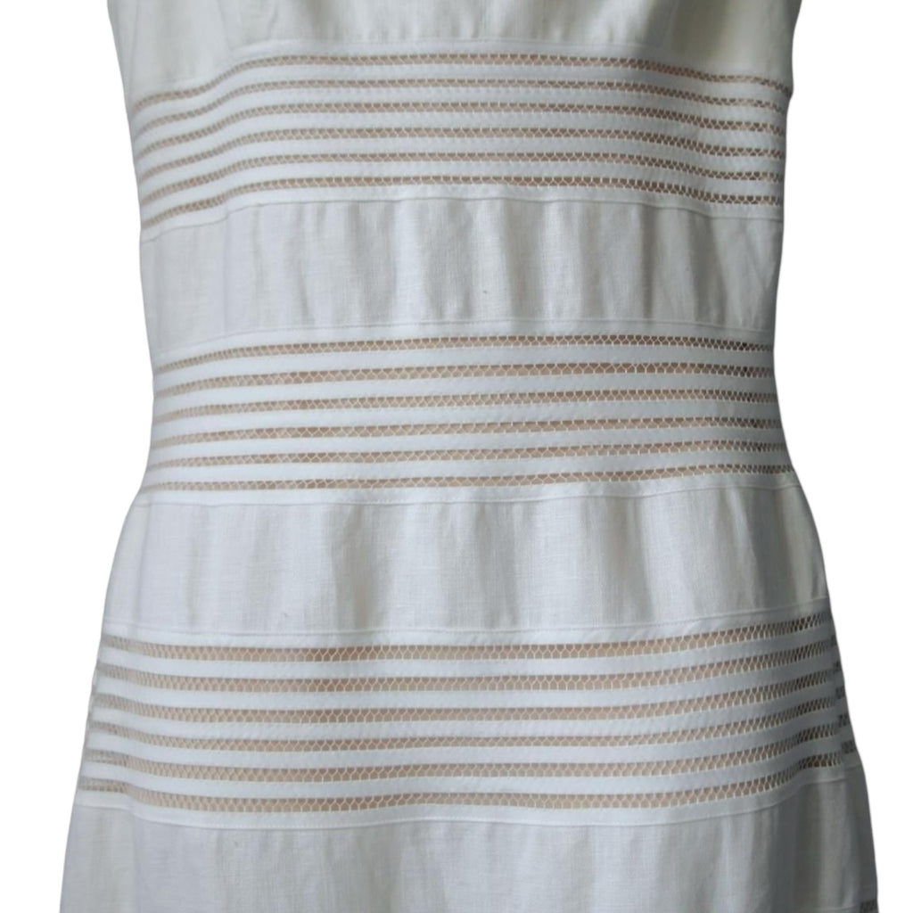 Zimmermann The Corsage Linen Orchid Belt Midi Dress – Sz2 (UK12) – pre-loved