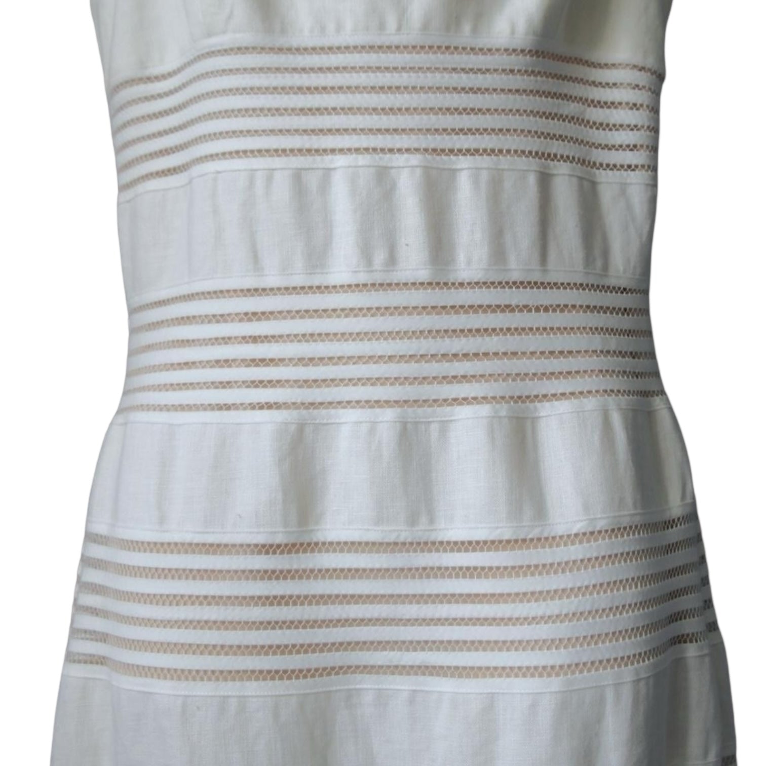 Zimmermann The Corsage Linen Orchid Belt Midi Dress – Sz2 (UK12)