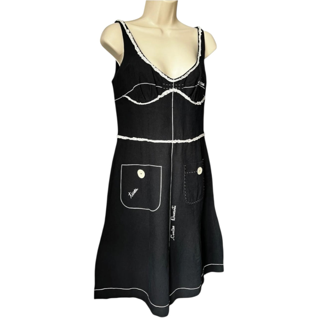 Vintage Moschino Sloper Linen Dress – IT44 (UK12) – pre-loved
