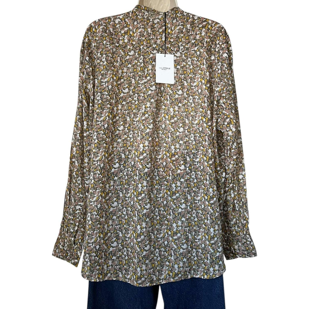 Isabel Marant Étoile Mexika Floral Collarless Boho Prairie Shirt – FR38 (UK10)