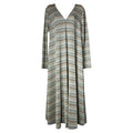 Stine Goya Metallic Stripe Relaxed Midi Dress – S – pre-loved