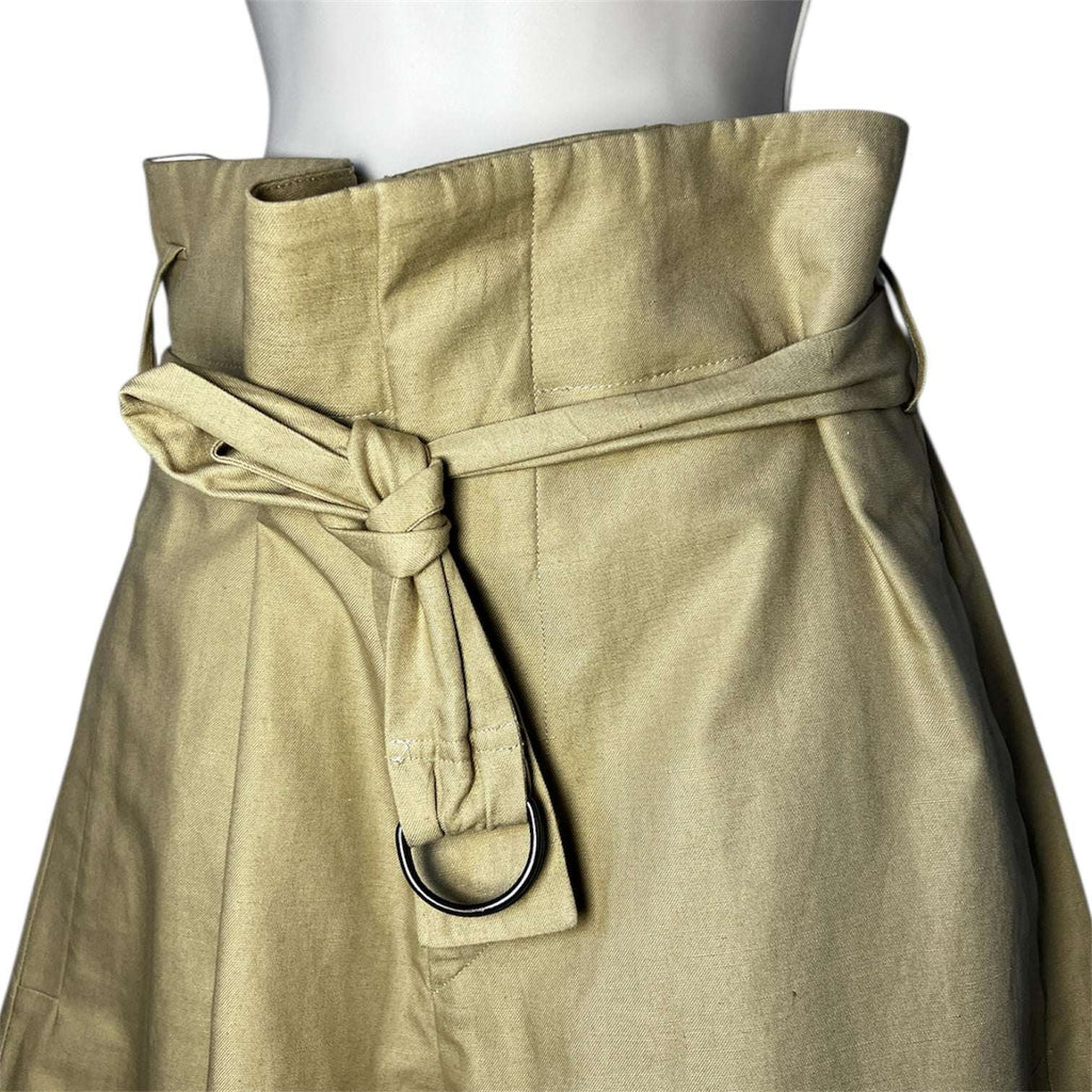 Isabel Marant High-Waist Linen Blend Paperbag Trousers – FR40 (UK12)