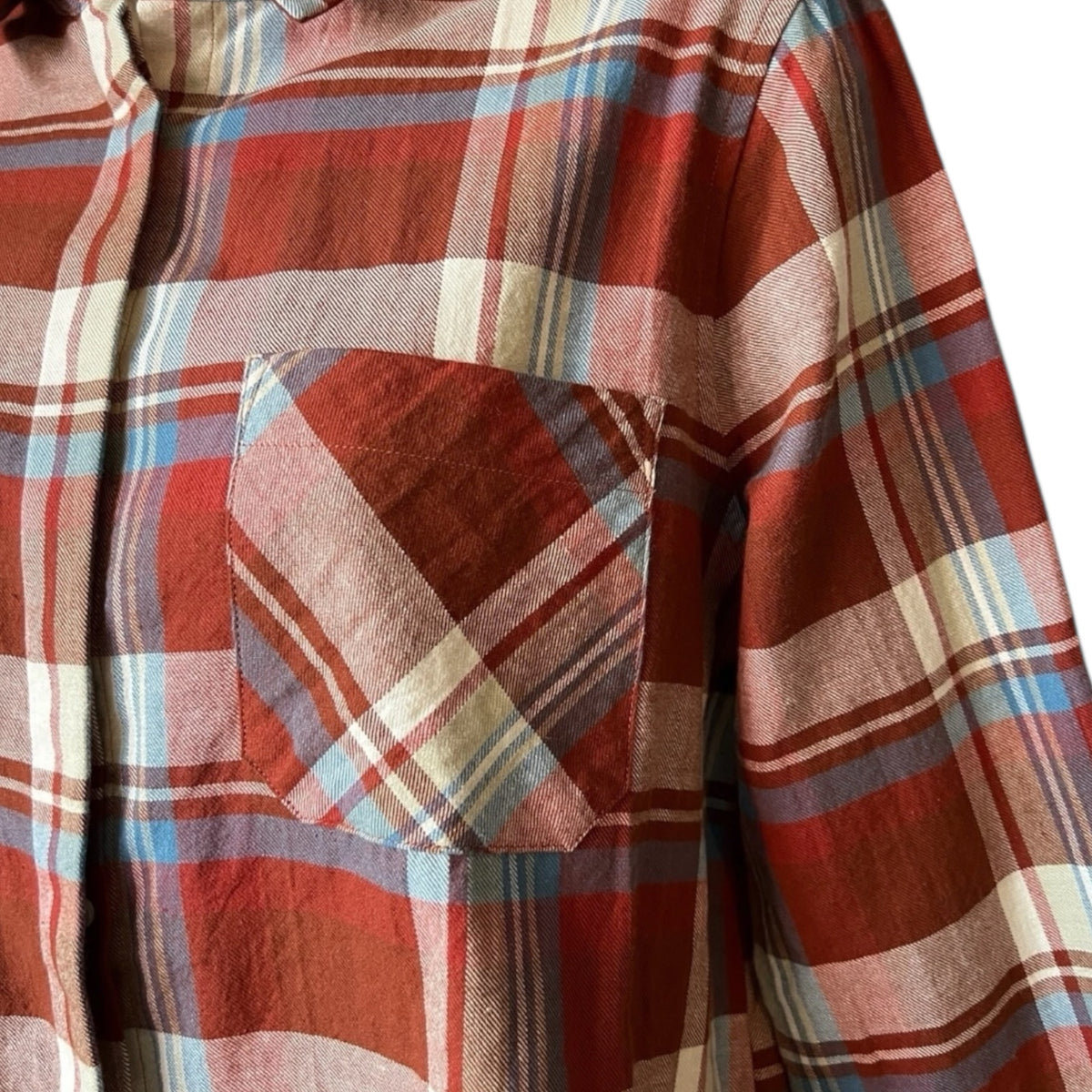 Chloé Stora Flannel Plaid Cropped Shirt – FR36 / UK8 – pre-loved