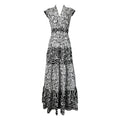 DVF Floral Tiered Maxi Dress – Pompom Zebra Print, US6 – pre-loved