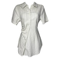 Holzweiler Tuva Asymmetric Linen Shirt – XS – pre-loved