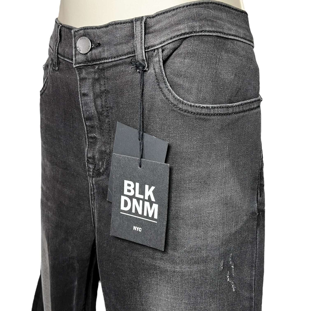 BLK DNM 22 BFPDJ49 Maurice Black Mid-Rise Skinny Jeans – W32 L32