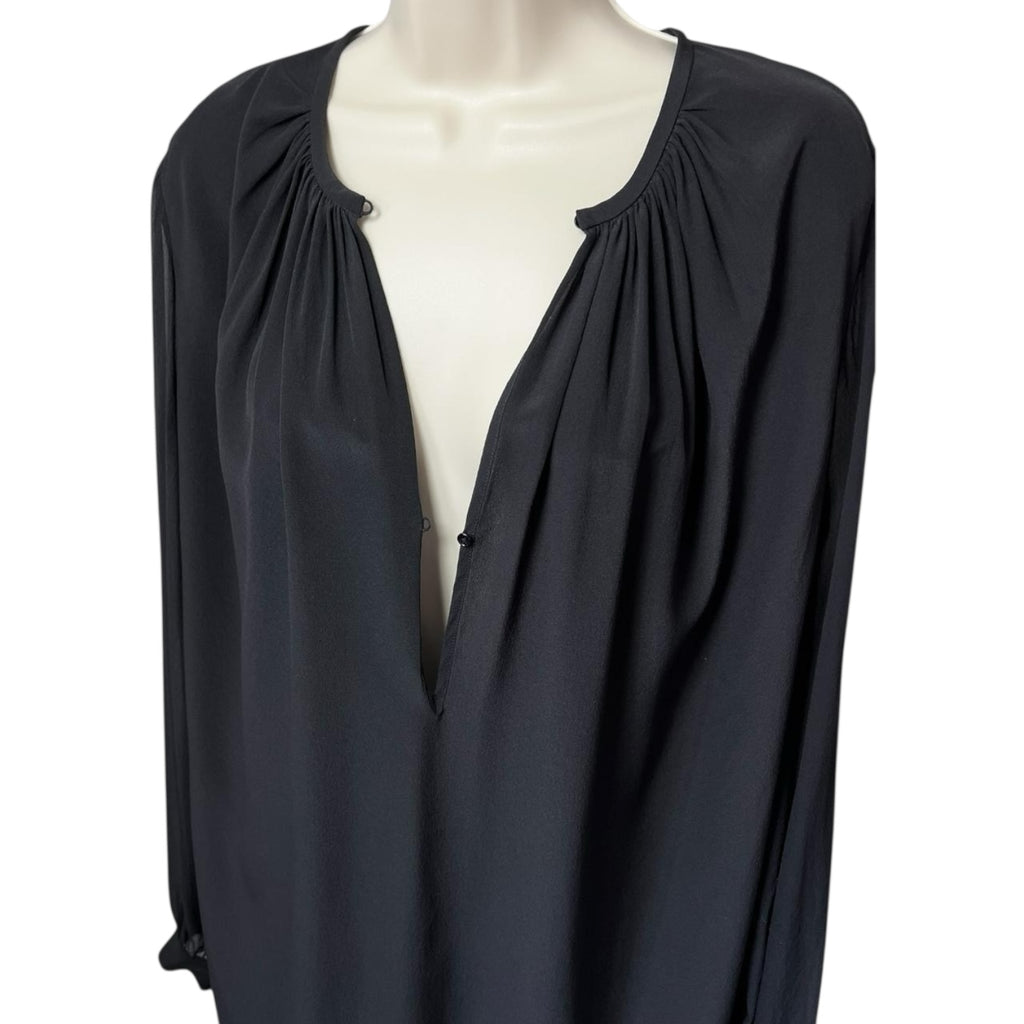 Joseph Silk Carlton Keyhole Long Sleeve Blouse – FR38 – pre-loved