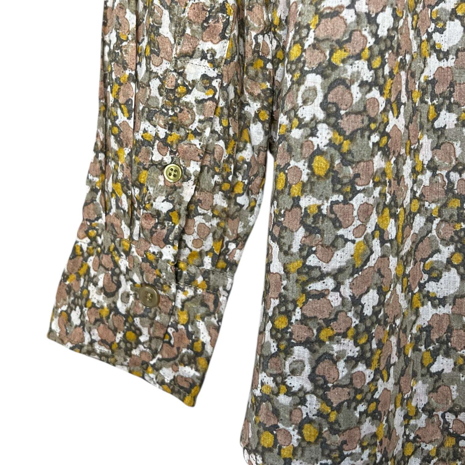 Isabel Marant Étoile Mexika Floral Collarless Boho Prairie Shirt – FR38 (UK10)