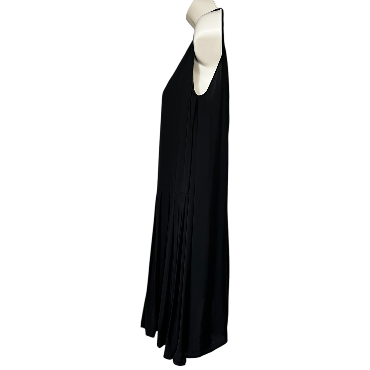 Prada Little Black Pleated Swing Dress – IT40S (UK8 Petite)