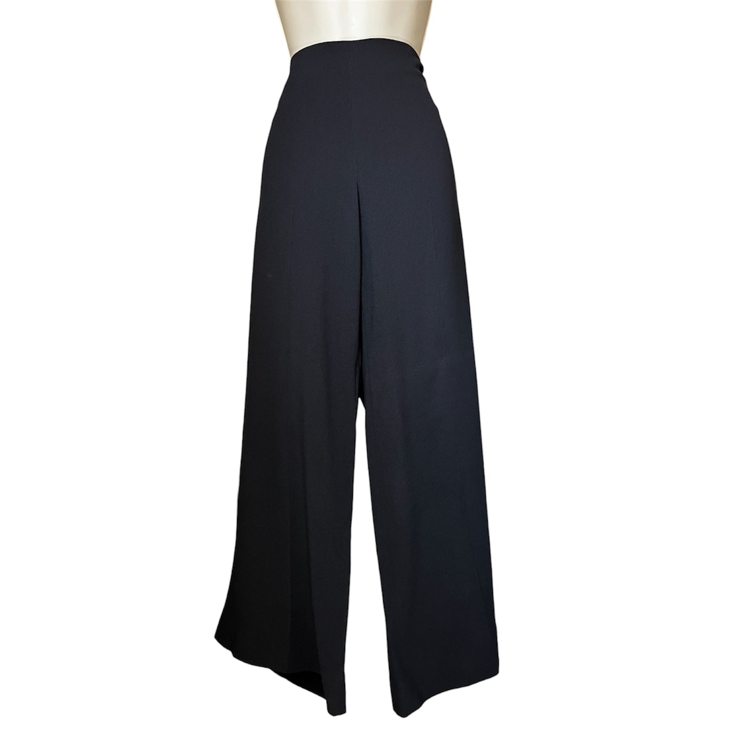 Theory Terena B Rosina Crepe Wide-Leg Cropped Trousers – US8