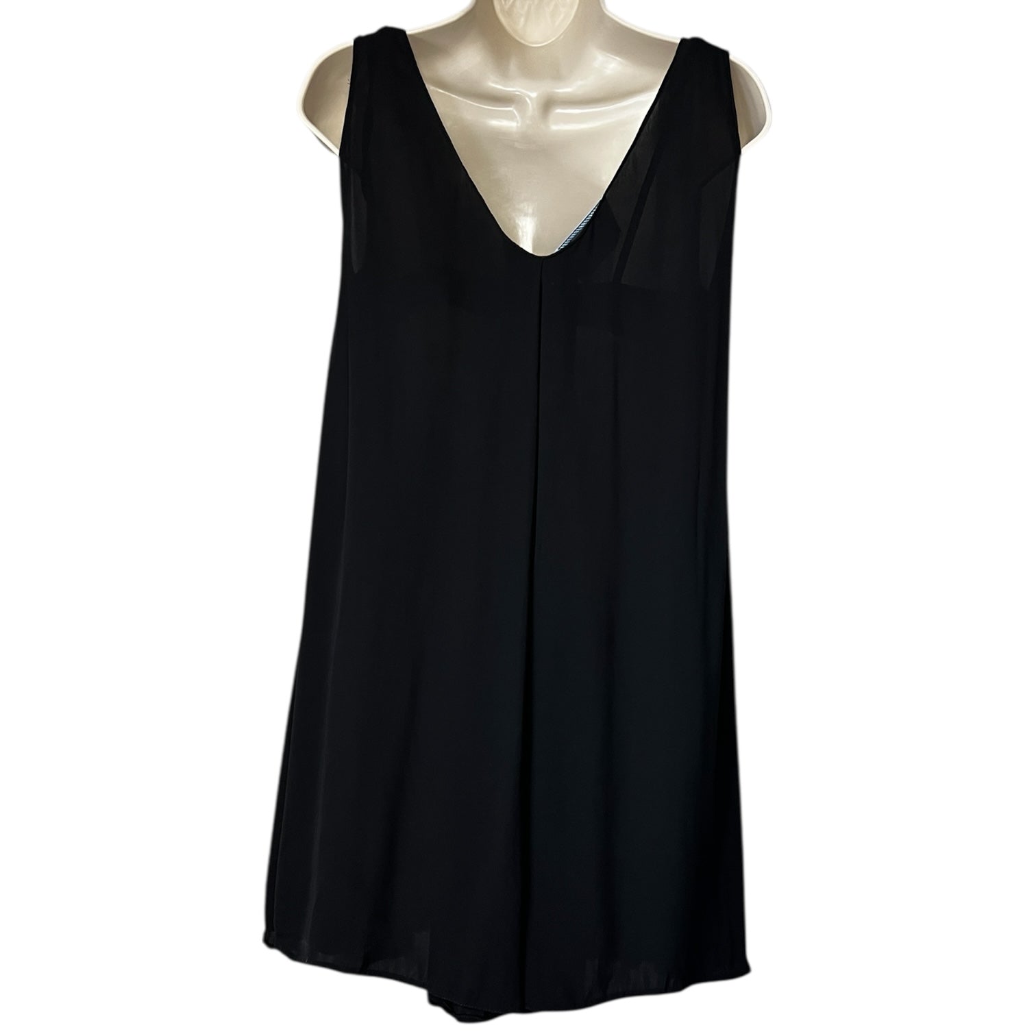 Prada Little Black Pleated Swing Dress – IT40S (UK8 Petite) – pre-loved