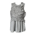 3.1 Phillip Lim Gingham Ruffle Peplum Sleeveless Top – US4 (UK8)