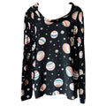 See By Chloé Planet Print Blouse – Celestial Long Sleeve Top, UK8 – pre-loved