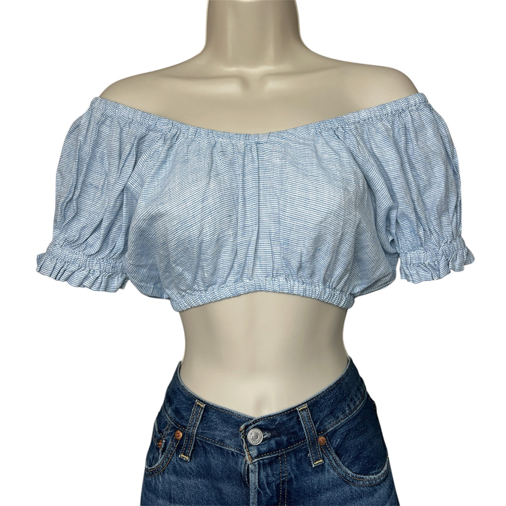 Mara Hoffman Lulu Striped Hemp Cropped Top – XS – pre-loved