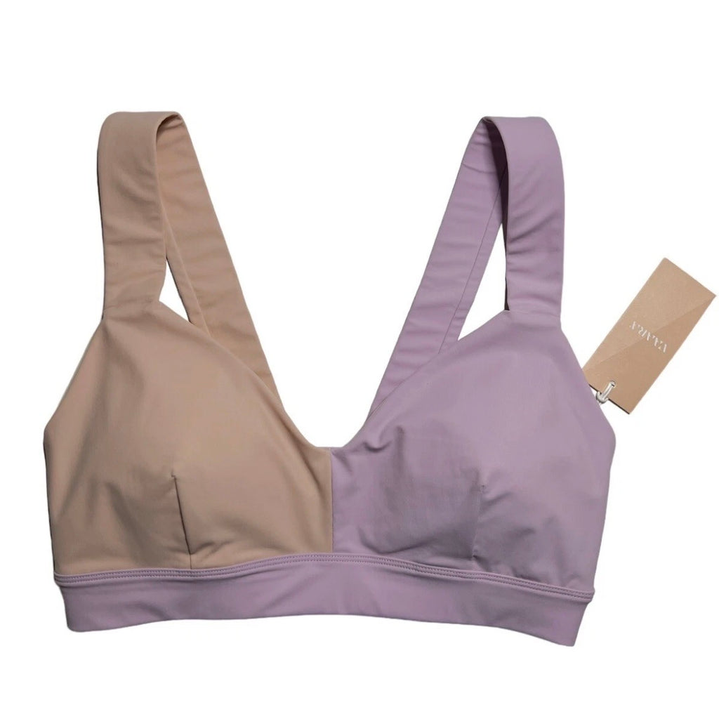 Vaara Elsa Bicolour Sports Bra - Lilac/Beige, Size M