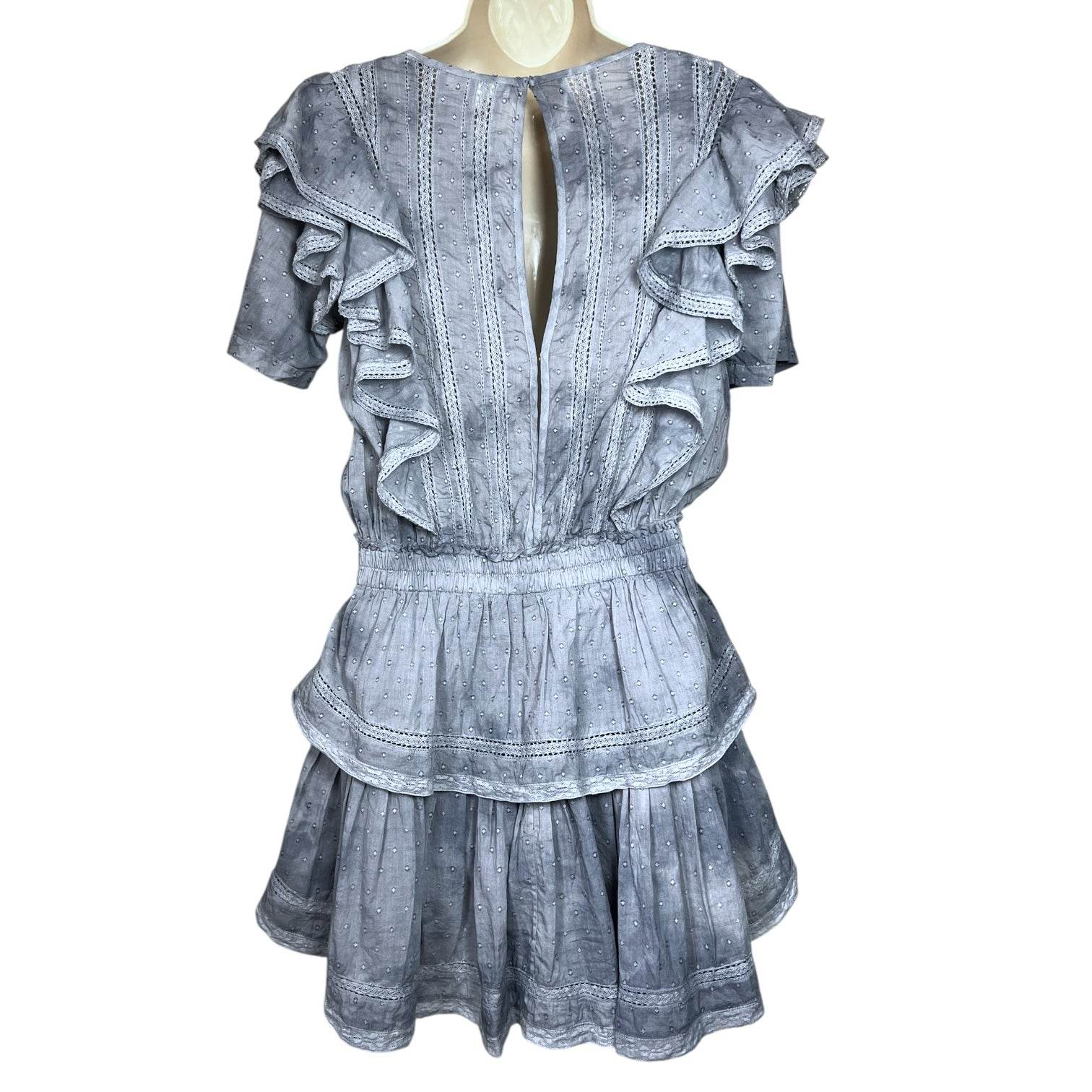 LoveShackFancy Natasha Tiered Mini Dress – M – pre-loved
