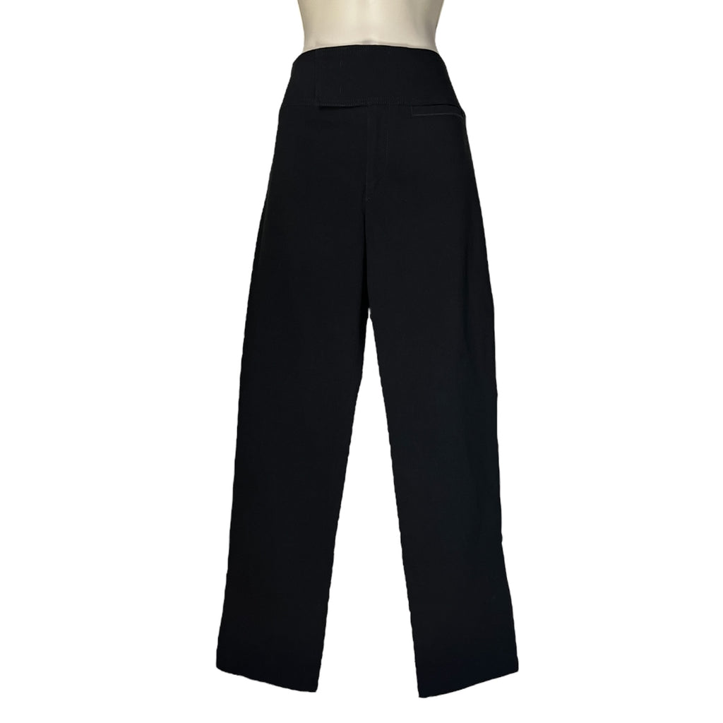 Isabel Marant Black High-Rise Cropped Cigarette Trousers – FR40 (UK12)