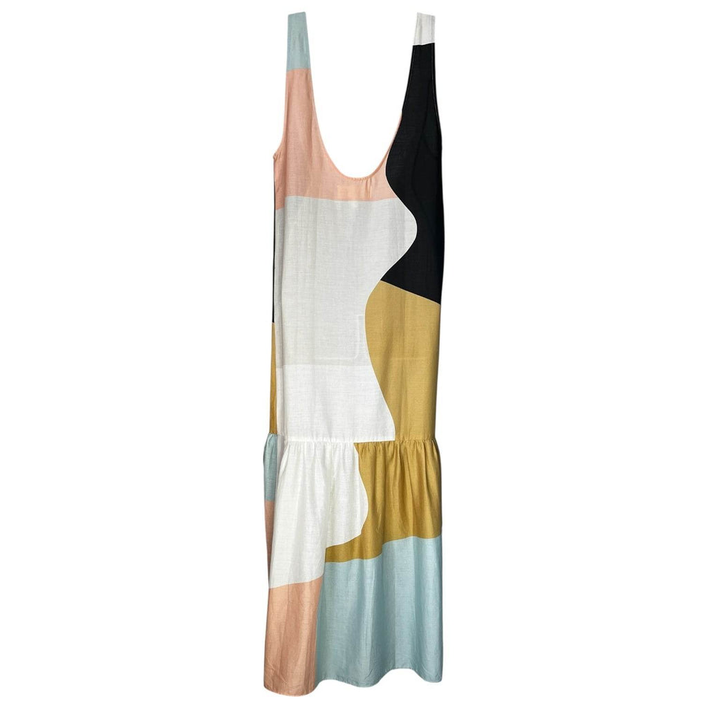 Mara Hoffman Valentina Colorblock Organic Cotton Cover-Up Dress – S – pre-loved